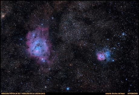 NEBULOSAS M8 Y M20. ANIMACIÓN DEL PROCESADO