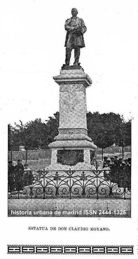 Estampas. Madrid pueblo: Un monumento, y el de Claudio Moyano