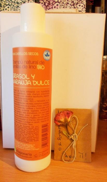 Test champú natural Girasol y Naranja dulce de La Saponaria by Te quiero Bio DSCN1577