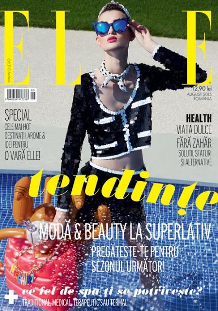 Georgiana posa para Dan Beleiu para la portada de ELLE Romania