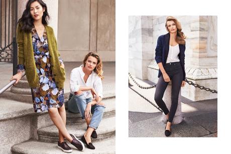 Liu Wen y Edita Vilkeviciute luce los 'Essentials' de H&M