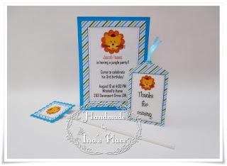 Invitaciones Cumpleaños - Animalitos de la Selva.