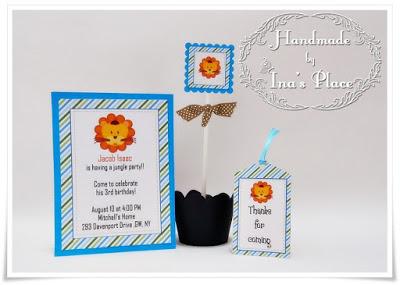 Invitaciones Cumpleaños - Animalitos de la Selva.