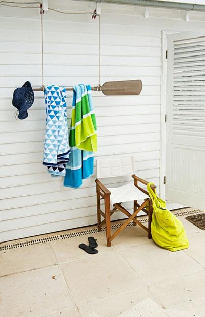 Estilo náutico en el lago.