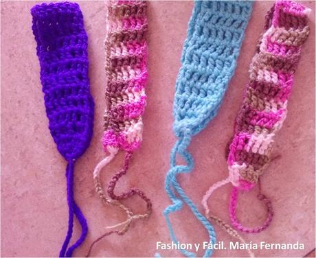 Idea para tejer cintillos, bandas o vinchas a crochet para el cabello en un pis pás (Crochet Head bands in just a second)