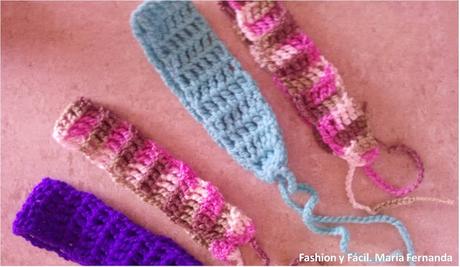 Idea para tejer cintillos, bandas o vinchas a crochet para el cabello en un pis pás (Crochet Head bands in just a second)