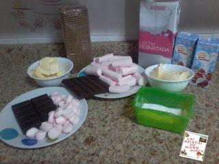 TARTA DE NUBES(MARSHMALLOWS)