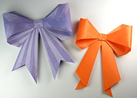 Cómo hacer un lazo de origami