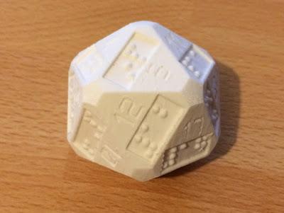 d20 con numeros en braille