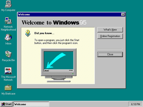 Windows 95: un hito de la informática que aún está vigente