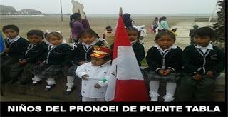 Importante: NIÑOS DEL PRONOEI DE PUENTE TABLA RECIBEN AYUDA…