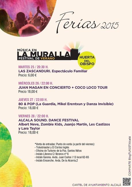 MÚSICAlcalá: Continúa la celebración de las Ferias de Alcalá 2015...
