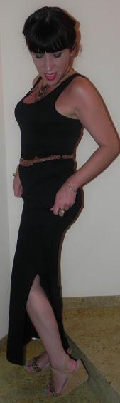 BBB: Big black dress (outfit, look y peinado)