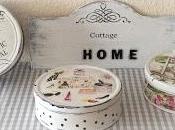 Latas, decoupage, chalky paints