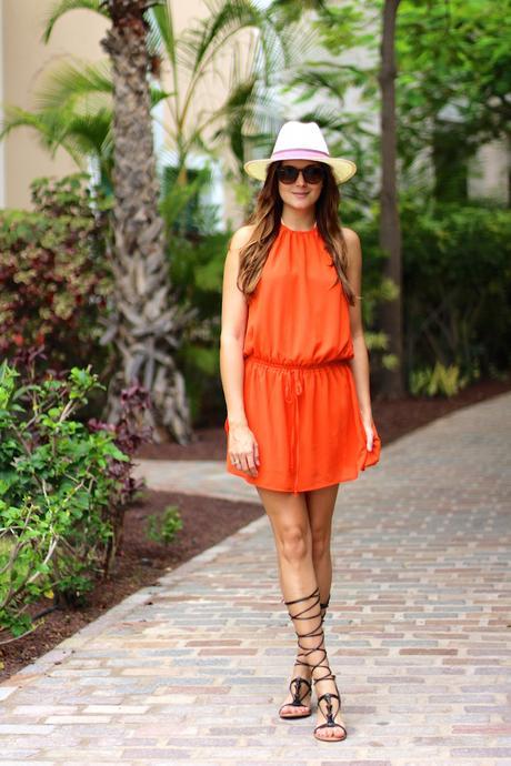 Orange Halter Dress Orange Halter Dress