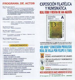 Exposición Filatélica y Numismática en Linares