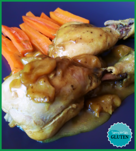 Jamoncitos de pollo con manzana (Sin Gluten, Sin Lácteos, Sin Huevo)