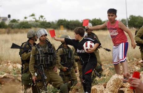 Palestina y el fútbol de base (militar)