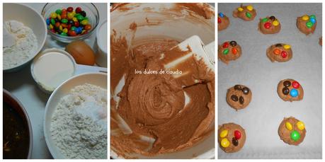 Galletas de chocolate con M&M'S