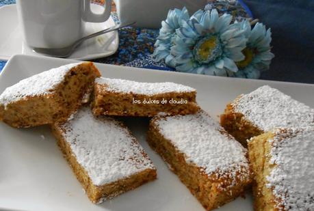 Bizcocho de plátano con crema agria