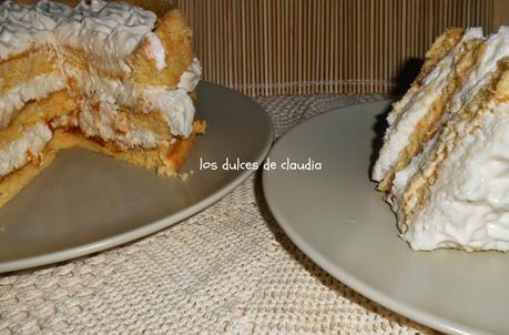 Torta de guanábana y dulce de leche