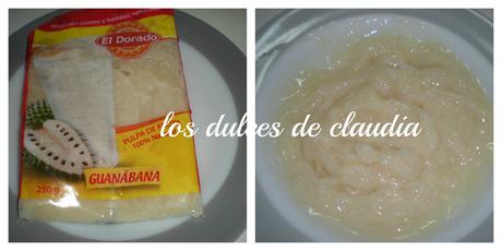 Torta de guanábana y dulce de leche