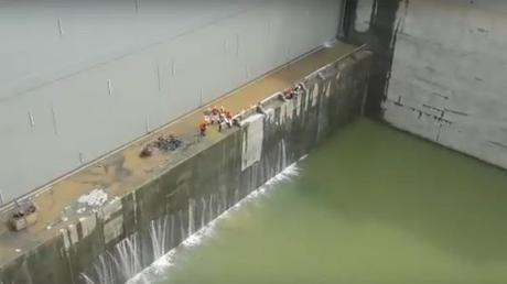 El tercer juego de esclusas del Canal de Panamá
