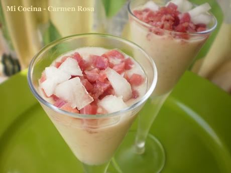 AJO BLANCO MALAGUEÑO DE MELON Y JAMON