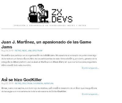 Nace ZX DEVS, una nueva web sobre diseño y creación de videojuegos indie y retro Nace ZX DEVS, una nueva web sobre diseño y creación de videojuegos indie y retro