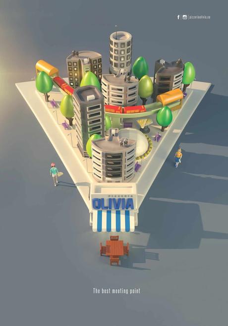 Una rica rebanada de pizza gráfica