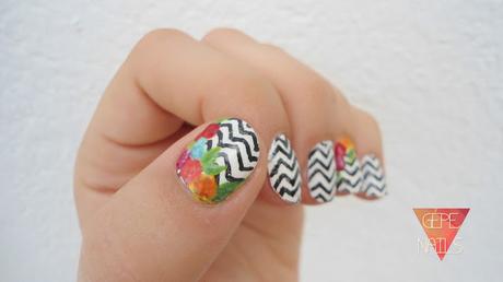 CHEVRON FLORAL