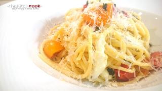 SPAGHETTI CON TOMATE Y MOZZARELLA (Cocina básica)