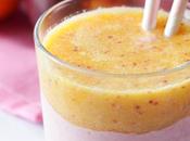 Peach melba smoothie