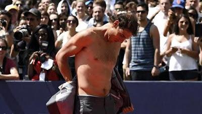 Rafa Nadal en Nueva York le da al  'strep tenis'