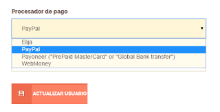 metodos de pago shorte paypal payoneer webmoney