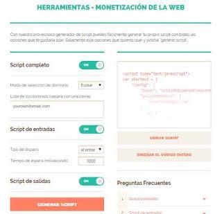 monetizar web shorte