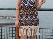 Fringe boho dress