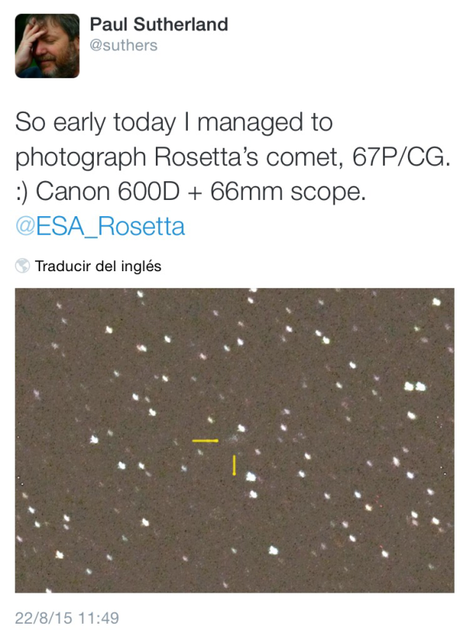 La sonda Rosetta capta otra gran explosión en el cometa 67P