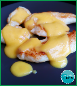 Pavo con salsa de melocotón (Sin Gluten, Sin Lácteos, Sin Huevo)