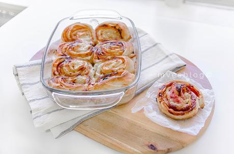 Party rolls de jamón y queso. Receta paso en vídeo. 