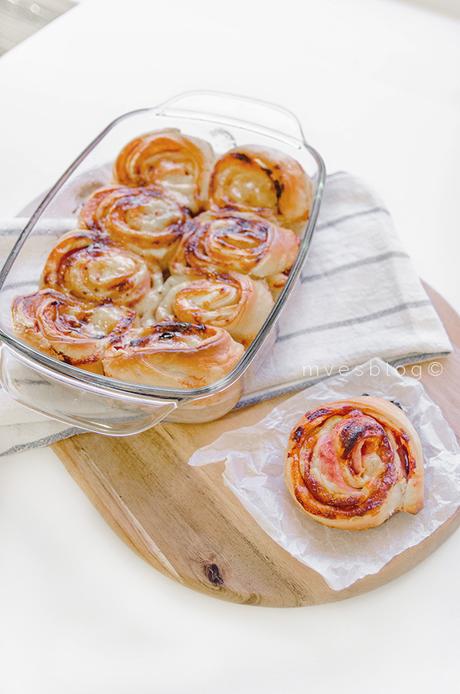 Party rolls de jamón y queso. Receta paso en vídeo. 