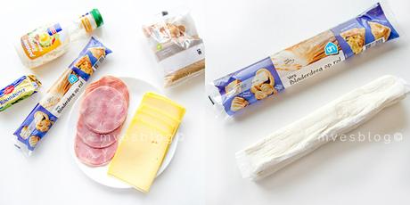 Party rolls de jamón y queso. Receta paso en vídeo. 