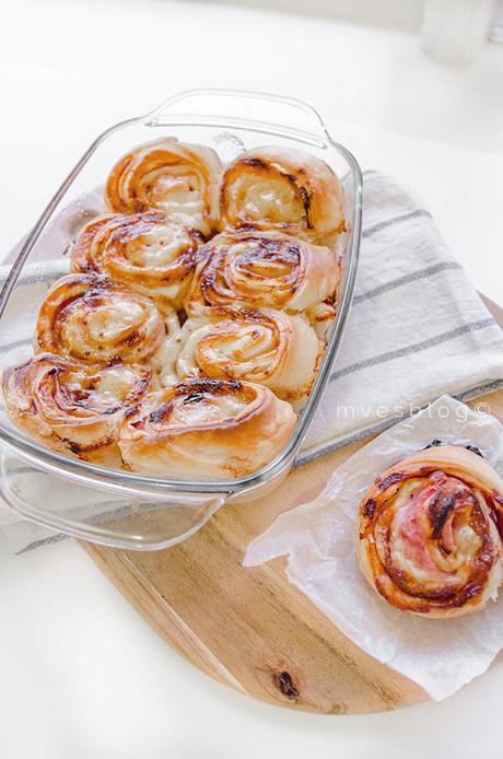 Party rolls de jamón y queso. Receta paso en vídeo. 