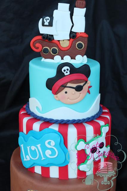 TARTA FONDANT PIRATAS