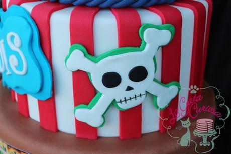 TARTA FONDANT PIRATAS