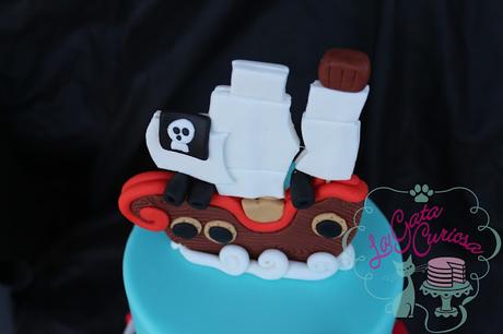 TARTA FONDANT PIRATAS