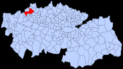 Extensión del término municipal dentro de la provincia de Toledo