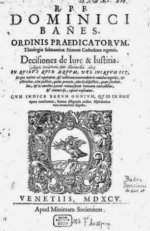 DETERMINISMO DE DOMINGO BÁÑEZ