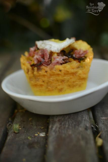 cesta de patatas con huevos rotos y jamon tererecetas 02