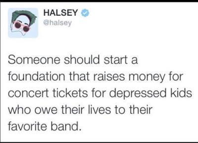 halsey, tweet, real bands save fans, badlands, the music sanctuary, tumblr